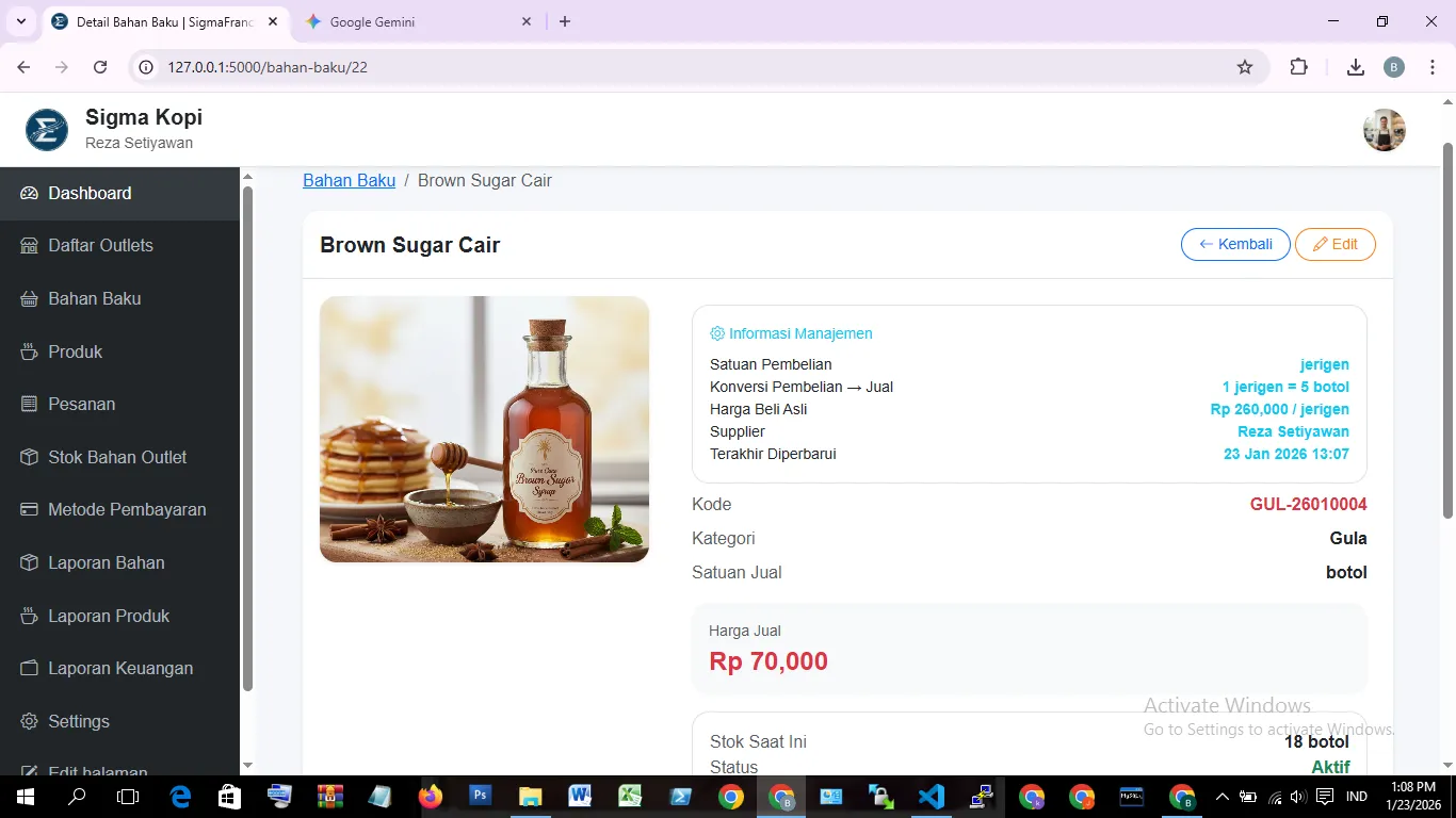 Detail Bahan Baku