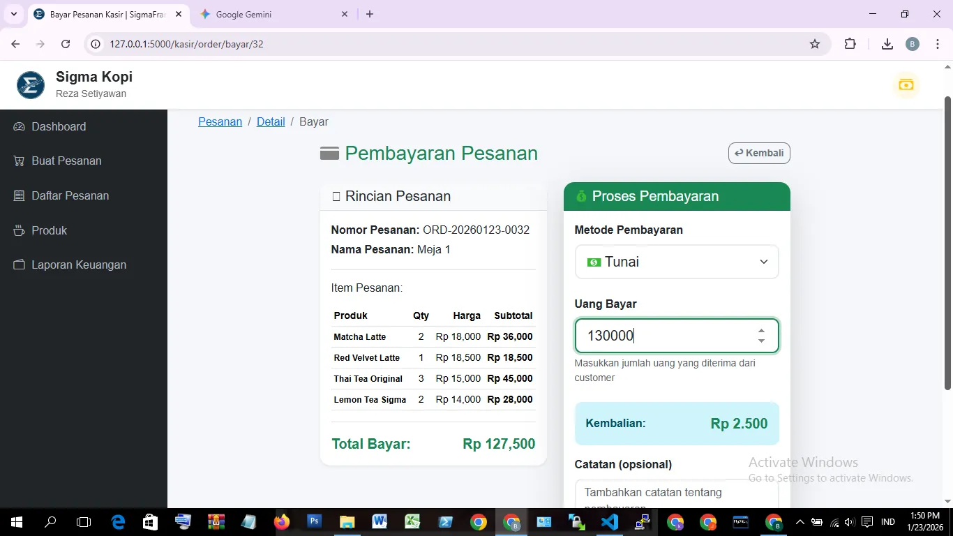 Pembayaran Pesanan