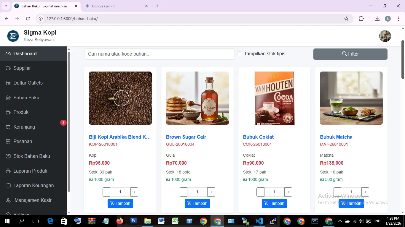 Belanja Bahan Baku